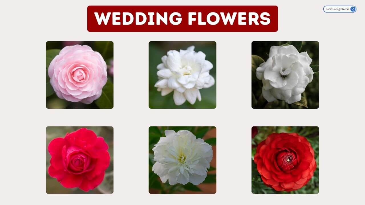 Types of wedding flowers