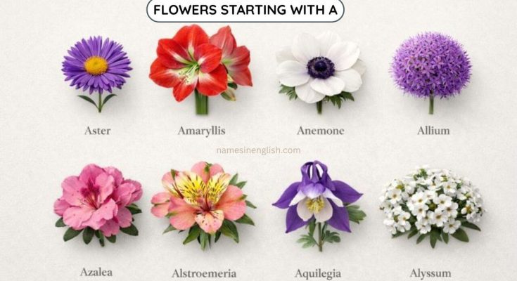 Flower Names That Start With A