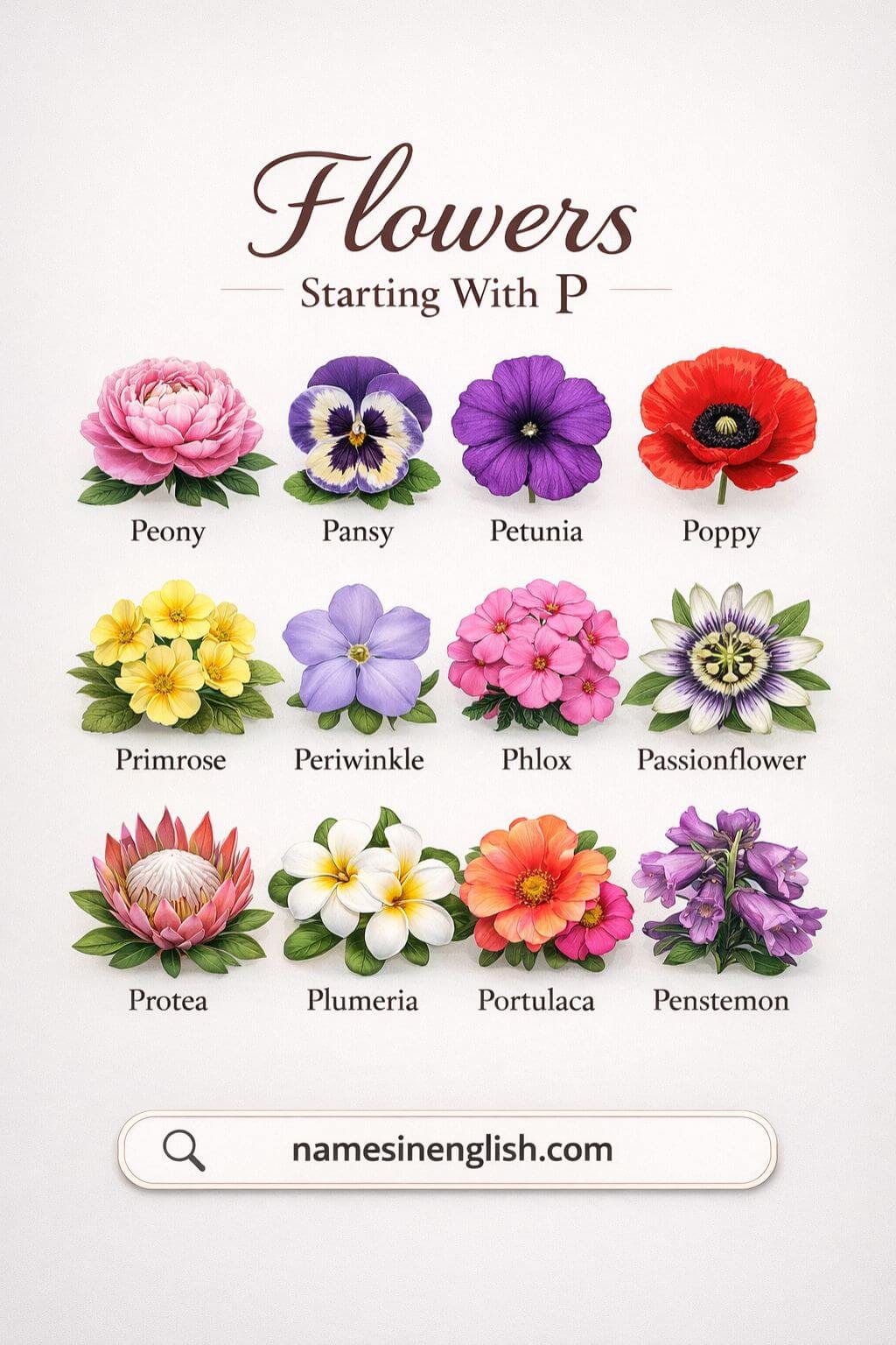 Flowers That Start With P