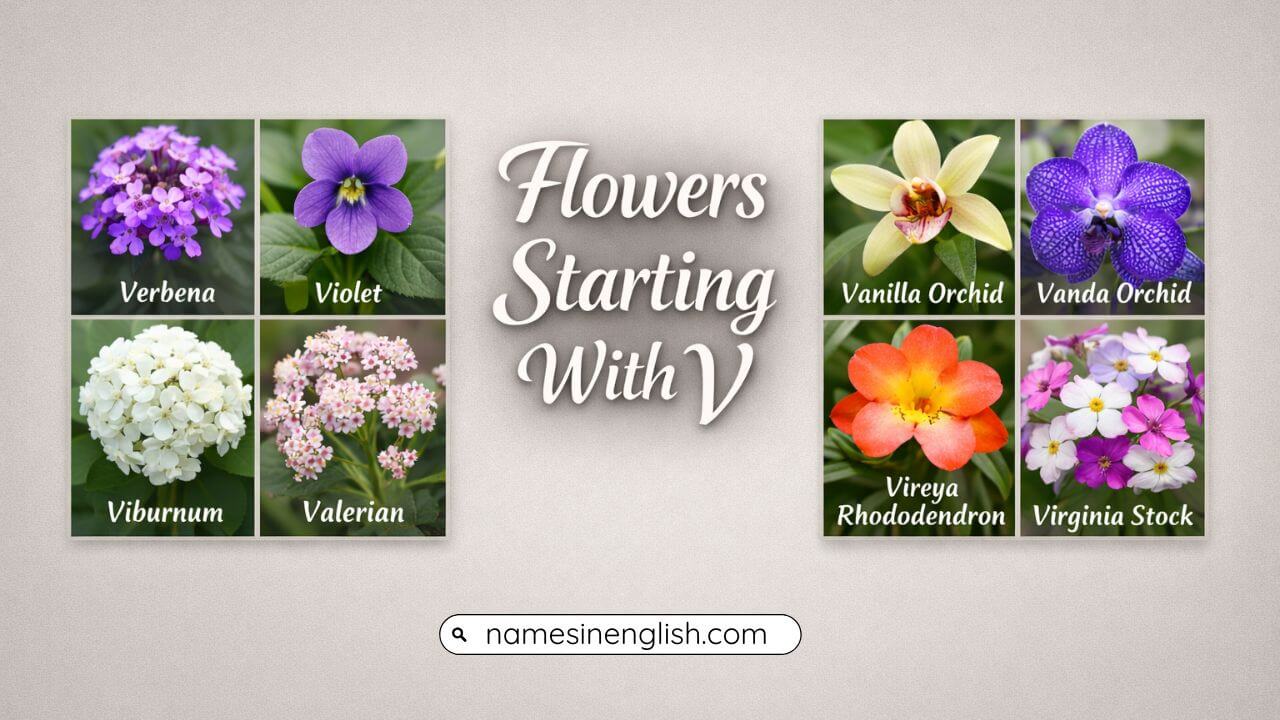 Flowers That Start With V