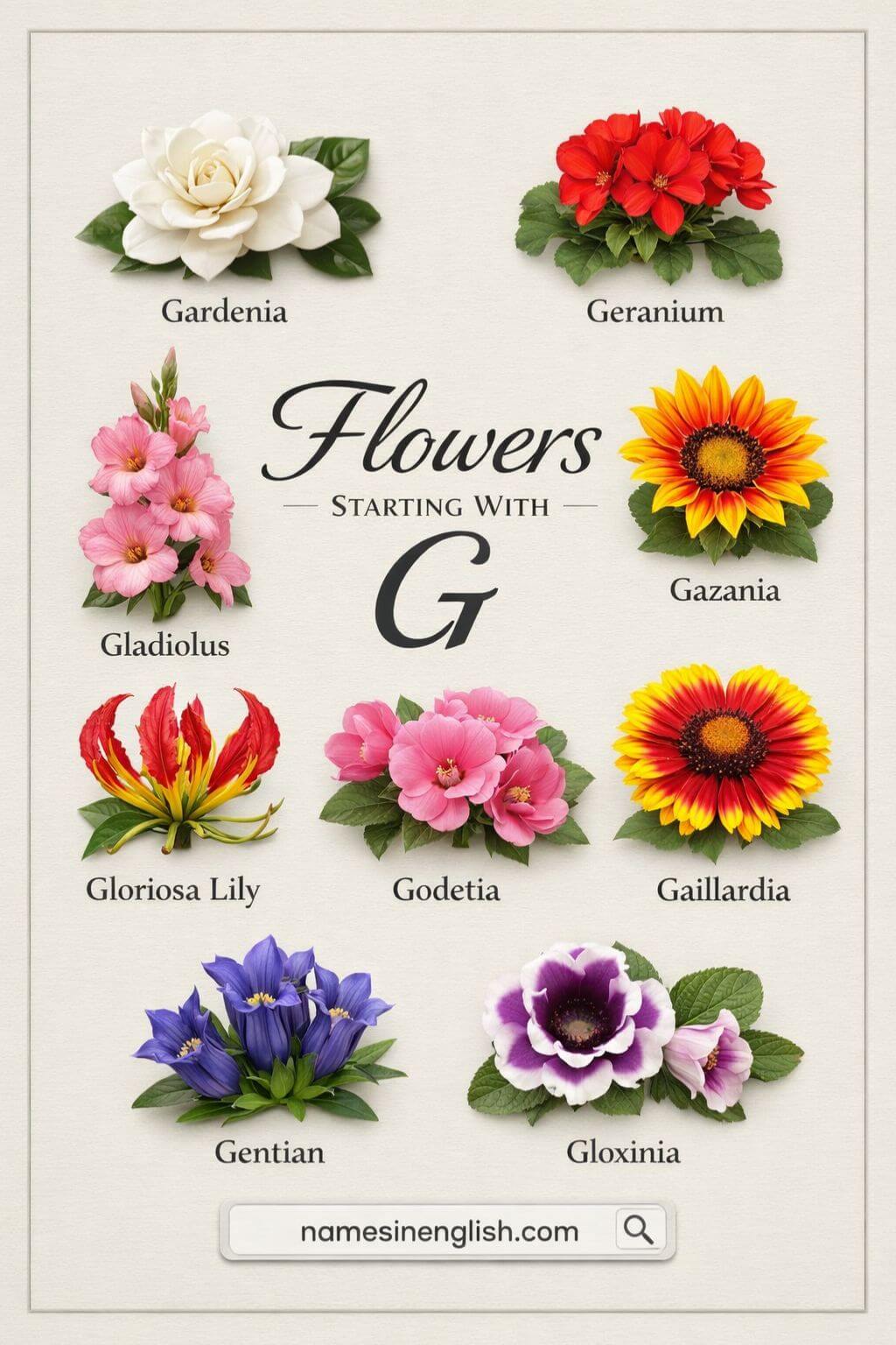 Flowers That Start With G