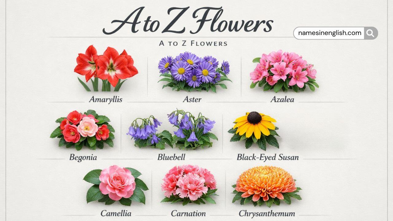 A to Z Flower Names