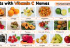 40 Fruits with Vitamin C Names in English with Pictures