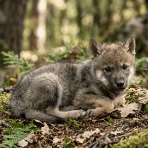 Baby of Iberian Wolf