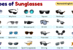 Different Types of Sunglasses with Names and Pictures