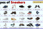 Types of Sneakers with Pictures and Names in English